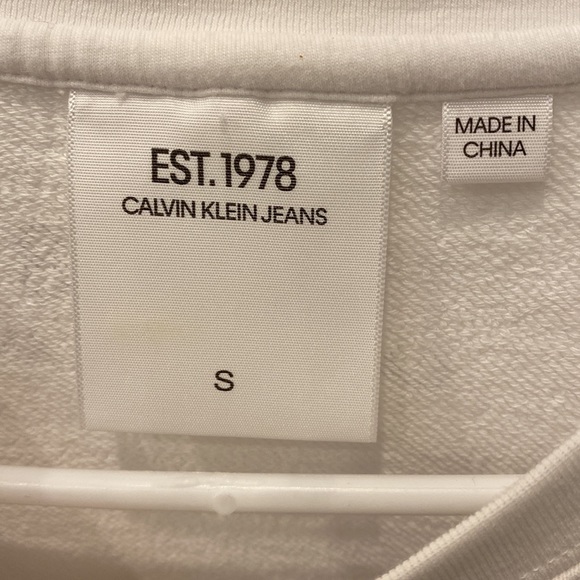 White Calvin Klein Crewneck - Picture 4 of 4